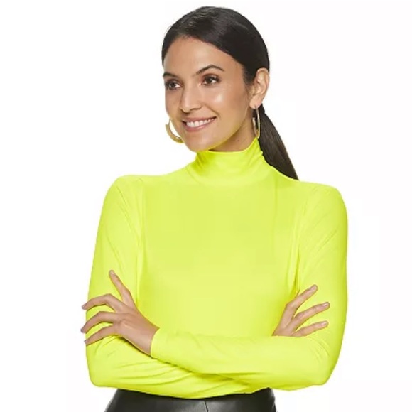 Cara Santana Tops - Neon yellow Bodysuit